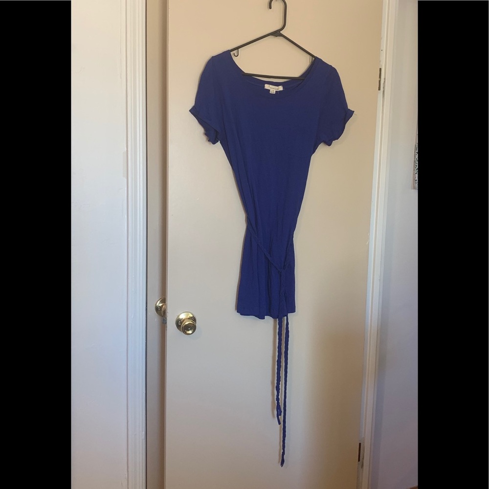 Forever Twenty One blue T-shirt dress with belt